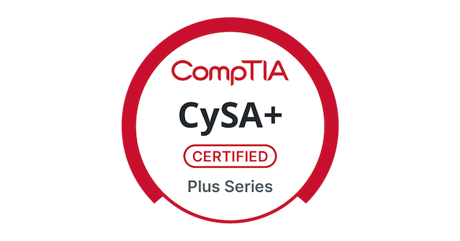 CompTIA CySA+ badge